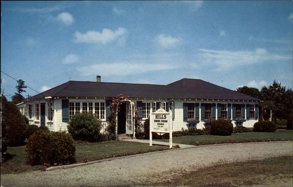 Hill's Dining Room Hyannis Massachusetts