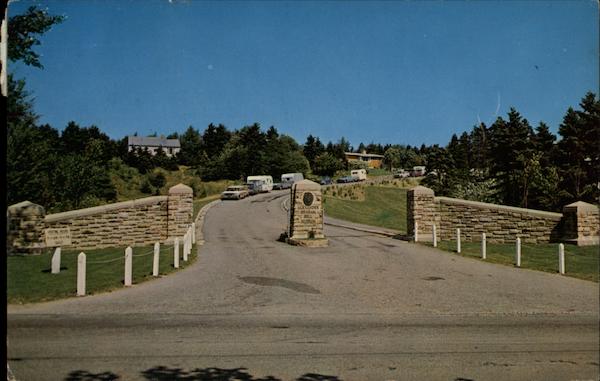 Entrance Gates to Alexander Graham Bell Museum in beautiful Baddeck Cape Breton NS Canada