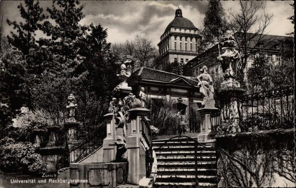 Universitat und Rechbergbrunnen Zurich Switzerland