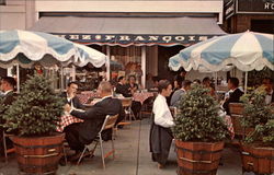 Chez Francois, Sa Terrasse et sa Cuisine Francaise Postcard