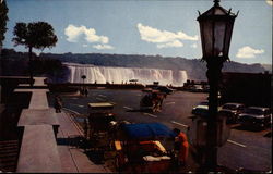 The American Falls from Oakes Garden Theatre Postcard