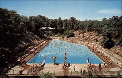 Swimming Pool, Bear Mountain State Park New York Postcard Postcard