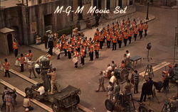 M-G-M Movie Set Postcard