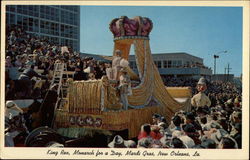 King Rex, Monarch For a Day, Mardi Gras Postcard