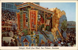 Mardi Gras Float Postcard