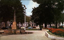 Civic Center Park - Boy Scouts Monument and Court House Postcard