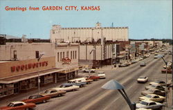 Main Street Garden City, KS Postcard Postcard