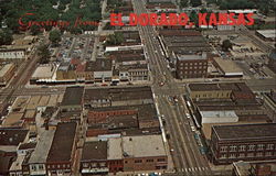 Aerial View El Dorado, KS Postcard Postcard