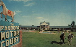 The Paddock Motor Court & Restaurant Manning, SC Postcard Postcard