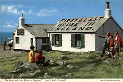 The First and Last House in England - Cornwall Land's End, England, UK Postcard Postcard