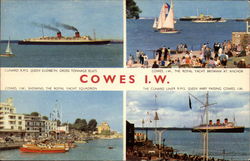 Cowes - Various Views Postcard