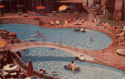 New Jack Tar Hotel Pool Galveston, TX Postcard Postcard