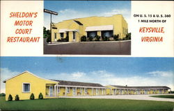 Sheldon's Motor Court Postcard