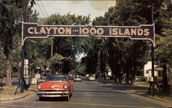 Entrance to Clayton New York Postcard Postcard