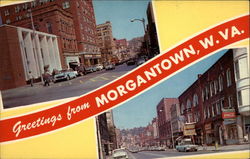 Street Scenes Morgantown, WV Postcard Postcard
