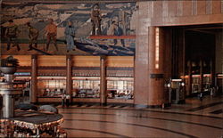 Lobby, Union Terminal Cincinnati, OH Postcard Postcard