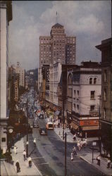 Capitol Street Charleston, WV Postcard Postcard