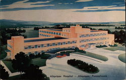 Aliquippa Hospital Postcard