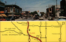 Street View and Map Postcard