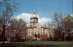 Main Building - University of Notre Dame Indiana Postcard Postcard