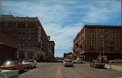 Street Scene, looking South Great Falls, MT Postcard Postcard