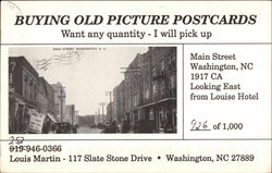 Buying Old Picture Postcards Washington, NC Postcard Postcard