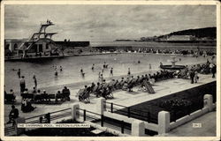 The Swimming Pool, Weston Super Mare Postcard