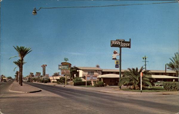Motel Row on Highway 80 El Centro California