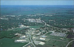 Aerial View of Crookston Postcard