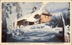Ski Lodge - Mt. Spokane State Park Mead, WA Postcard Postcard