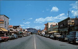 Looking Down Main Street Postcard