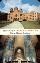 Saint Mary's Church of Loretto Notre Dame, IN Postcard Postcard