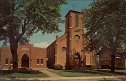 St. Paul of The Cross Catholic Church Columbia City, IN Postcard Postcard