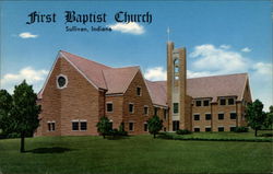 First Baptist Church Sullivan, IN Postcard Postcard