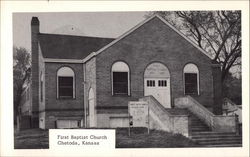 First Baptist Church Chetopa, KS Postcard Postcard