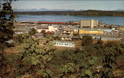 Campbell River's Shopping District, Tyee Plaza and Quadra Islands Postcard