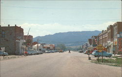 View of Town Street Boulder, MT Postcard Postcard