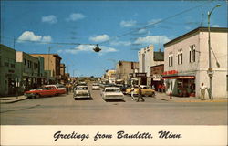 Main Street Baudette, MN Postcard Postcard