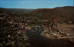 Air View of Camden, Maine Postcard