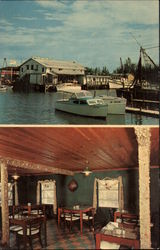 Fish House Dining Room & Gordon River Bridge Postcard