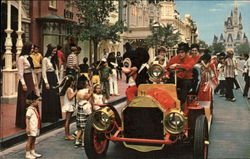 Riding Down Main Street Postcard