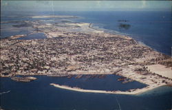 Airview of Key West Postcard