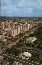 Airview of Miami Postcard