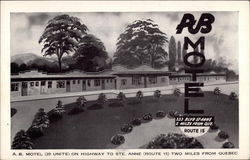 AB Motel Postcard