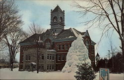 Ice Castle on Court House Grounds Postcard