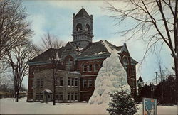 Ice Castle on Court House Grounds Gaylord, MI Postcard Postcard