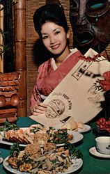 Albert Gee's Poly-Asian Restaurant and Club Luau Postcard