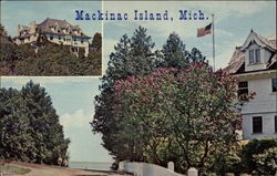 Governor's Summer Mansion Mackinac Island, MI Postcard Postcard