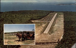 Mackinac Island Airport Michigan Postcard Postcard