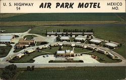 Air Park Motel Postcard